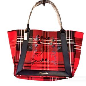 Victoria Secret's New Preppy Tote Red/Black Plaid 2020 Edition